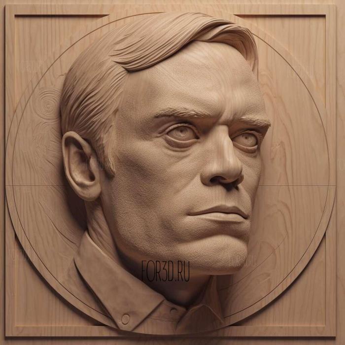 Paul Bettany 2 stl model for CNC